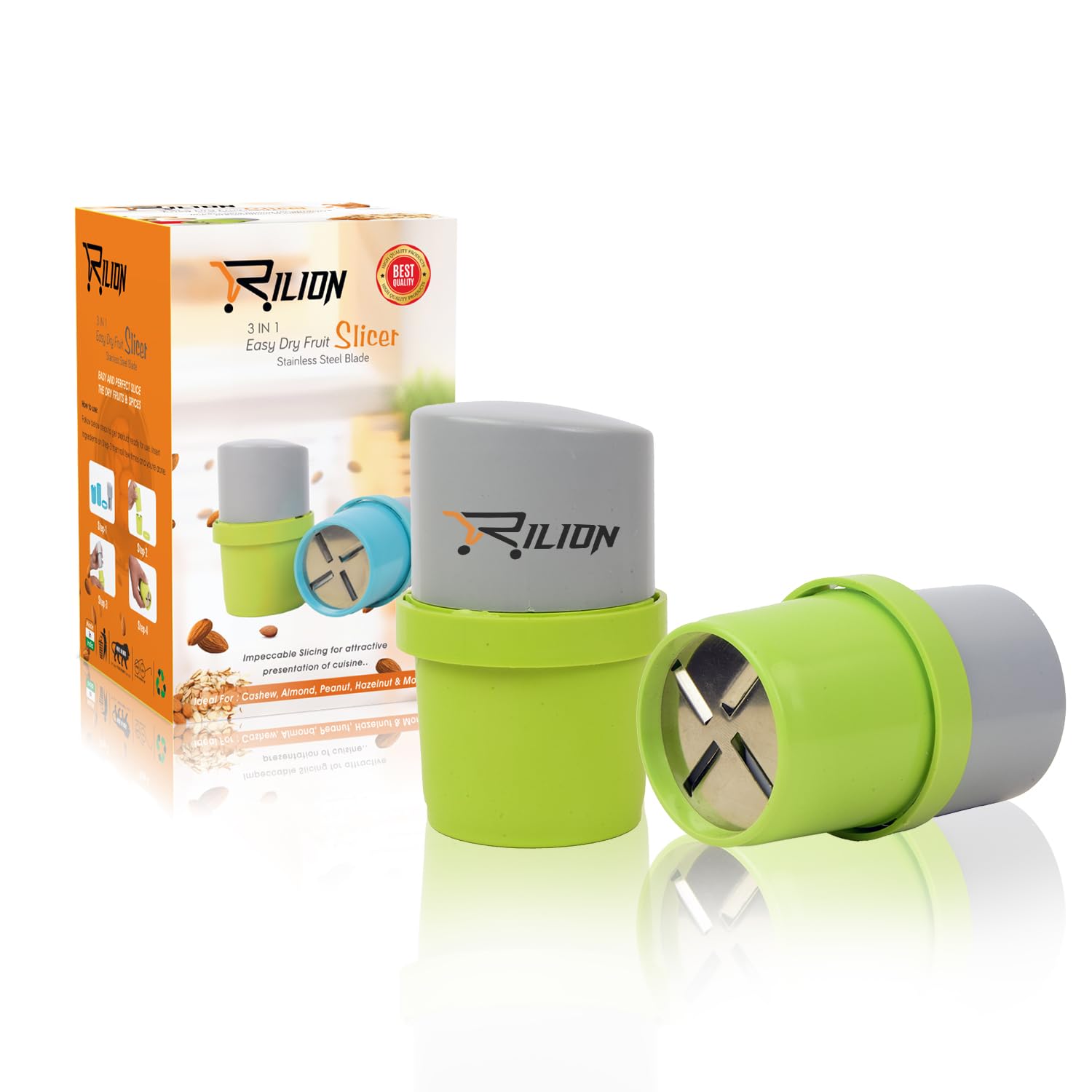 RILION Dry Fruit Cutter for Kitchen, dry fruit cutter and slicer