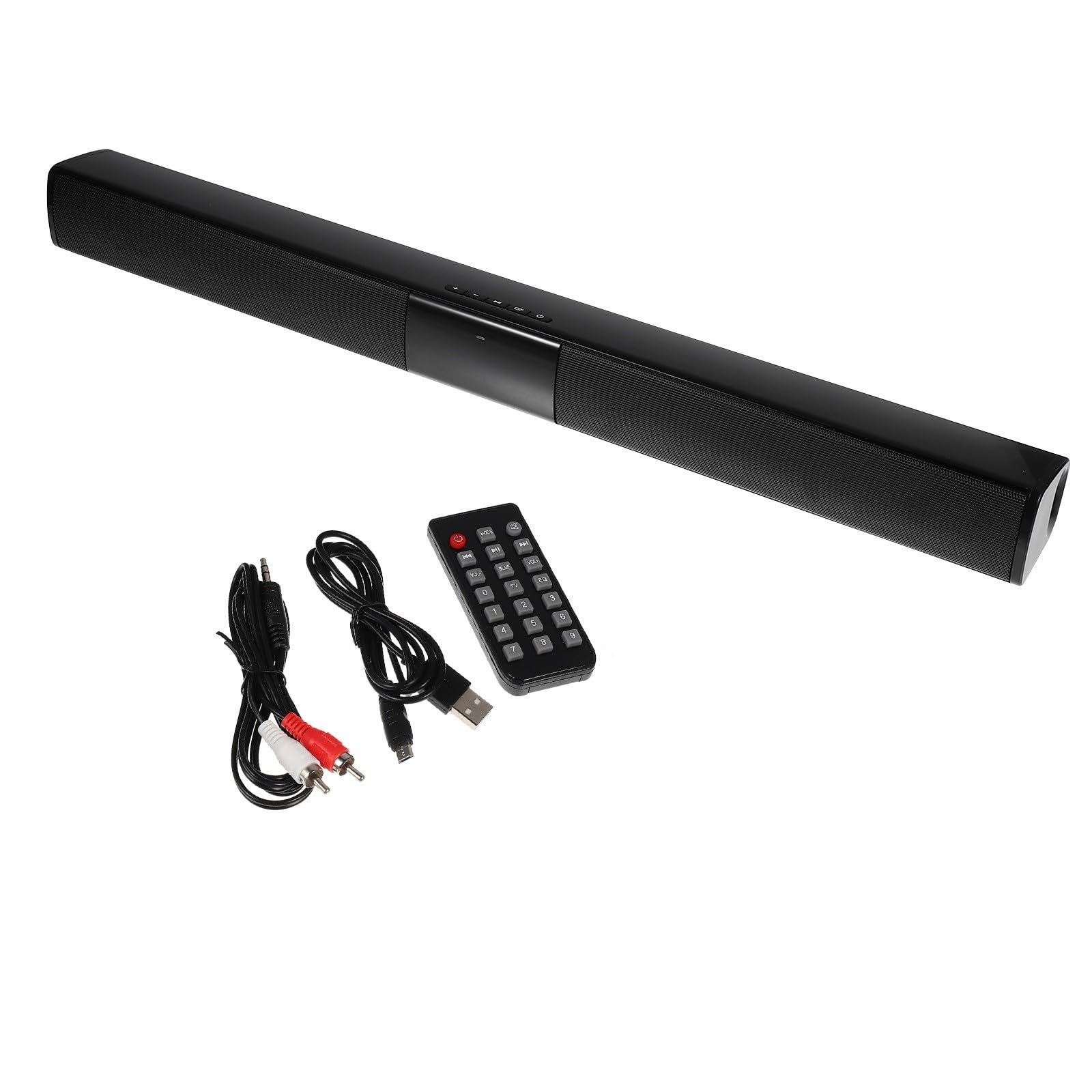 Barre de Son sans Fil 4.2 Noire Télécommande pour Ordinateur
