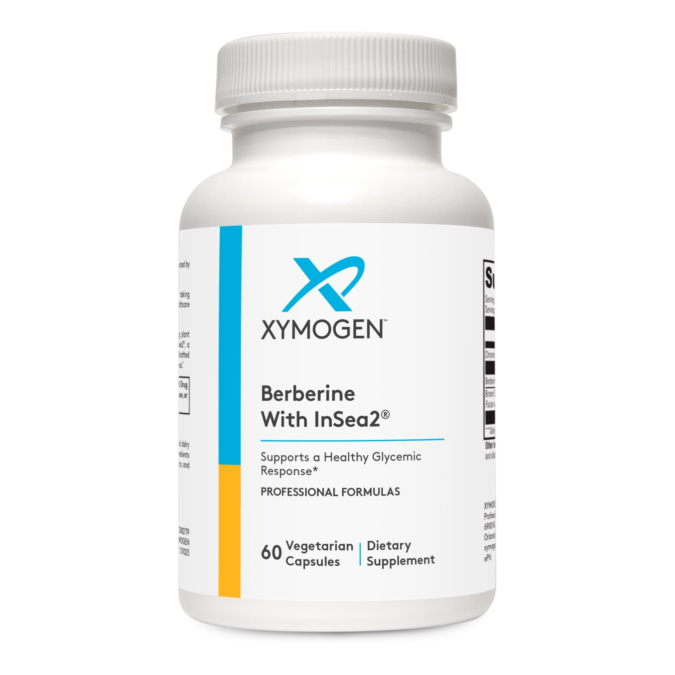 XYMOGEN Berberine with InSea2, 60 Capsules