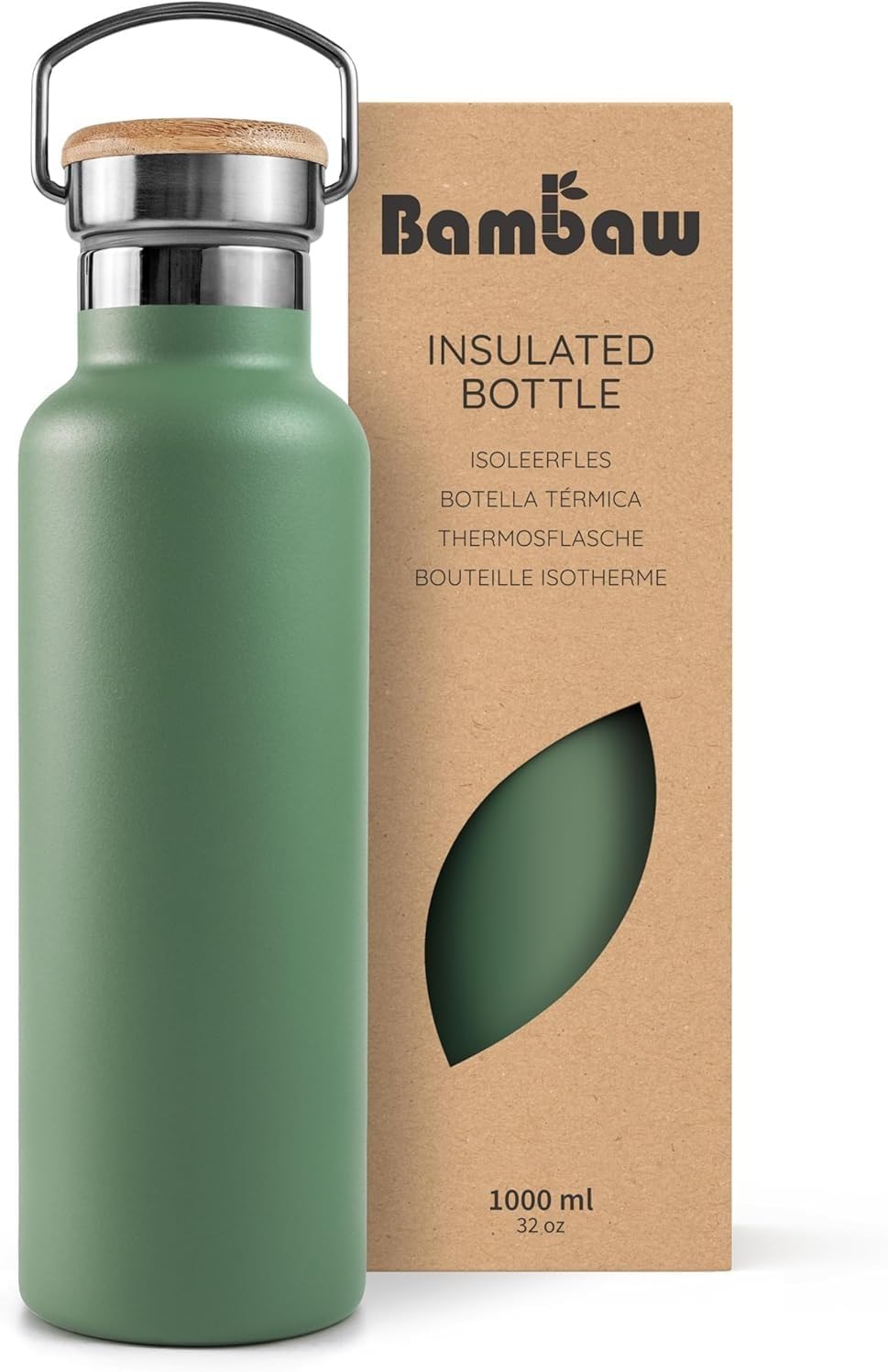 Green - Handmade 1L Water Bottle Cover 60