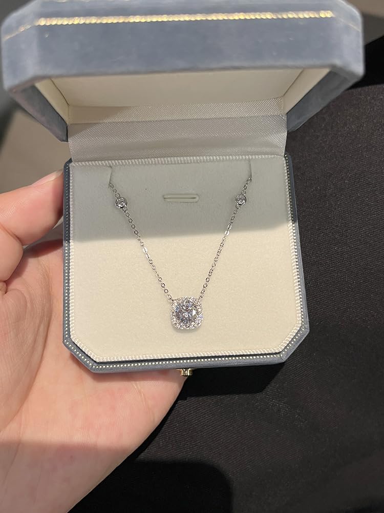 18K Gold Plated Elegant Sterling Silver Necklace with Round Cubic Zirconia Pendant – Minimalist Jewelry for Women - Image 4