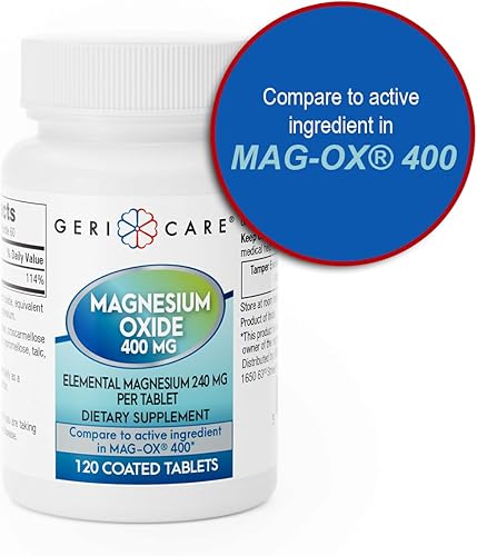Miniatura 7 de Geri-Care Pharmaceuticals 634-12 tabletas de óxido de magnesio 400mg 120 TBbotella