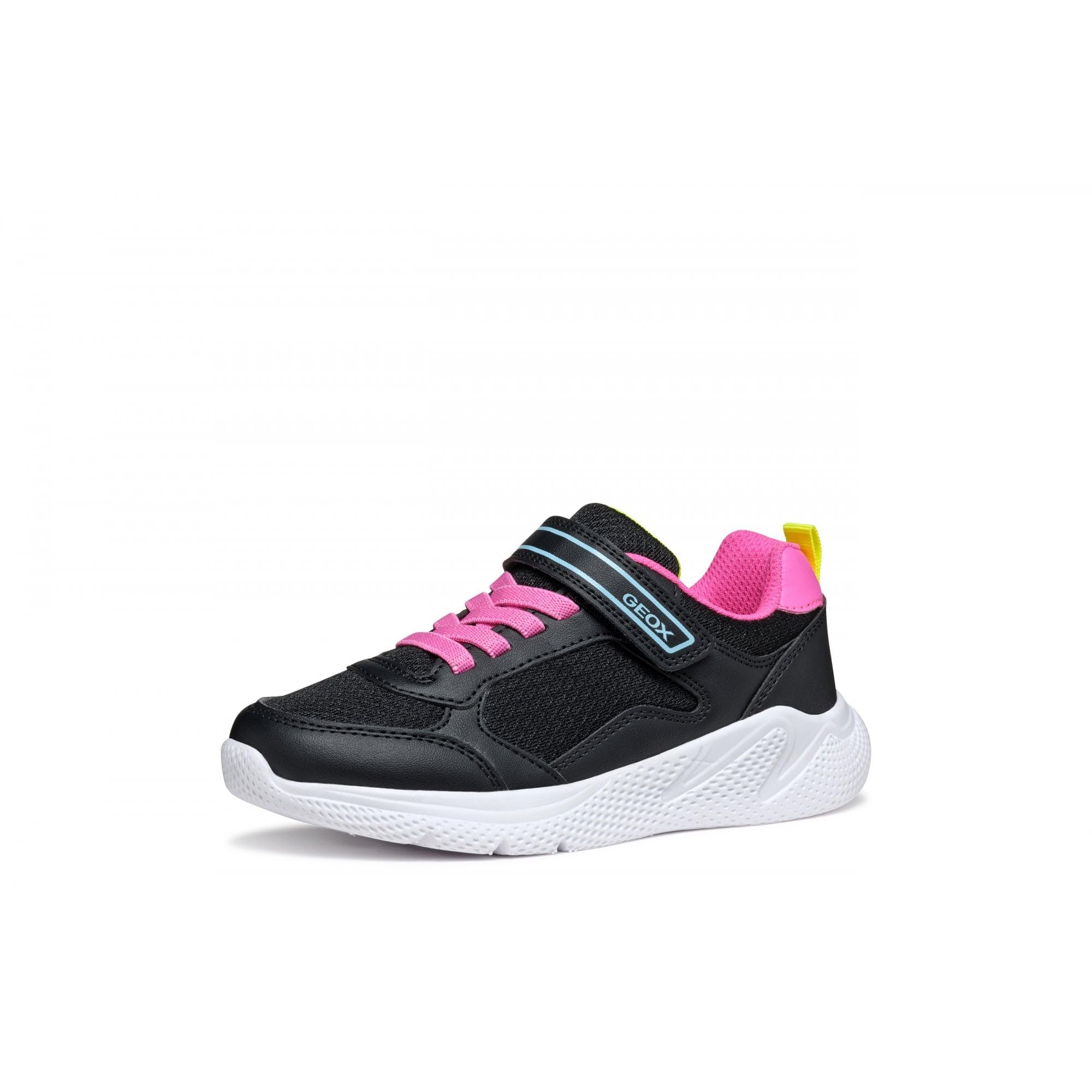 Geox Junior J Sprintye Girl Sneakers Black/Fluo Fuchsia 31_EU