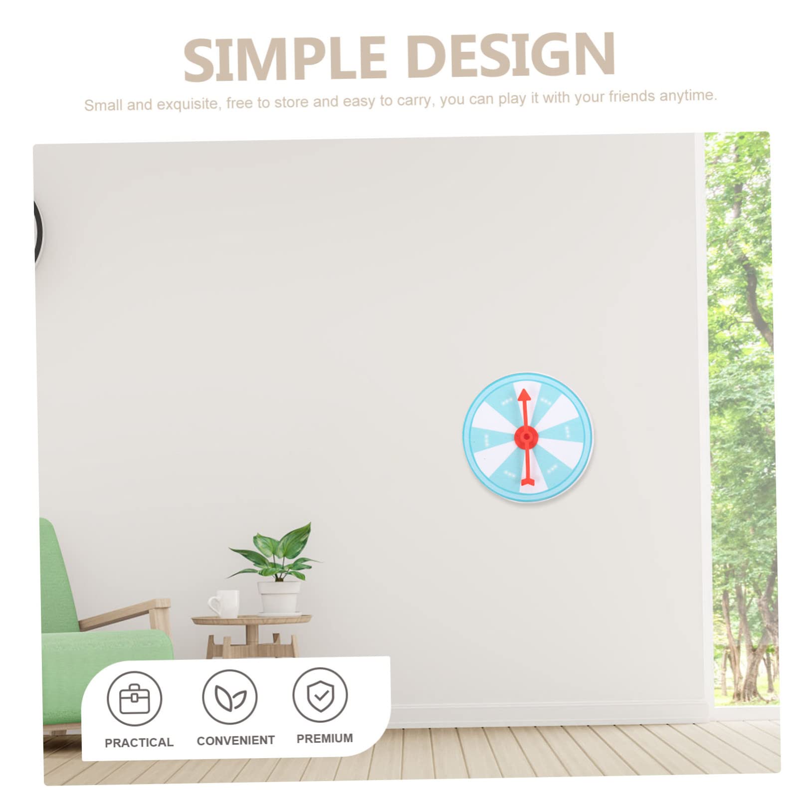 KONTONTY Small Lucky Machine Roulette Game for Boys and Girls Adults Party Supply