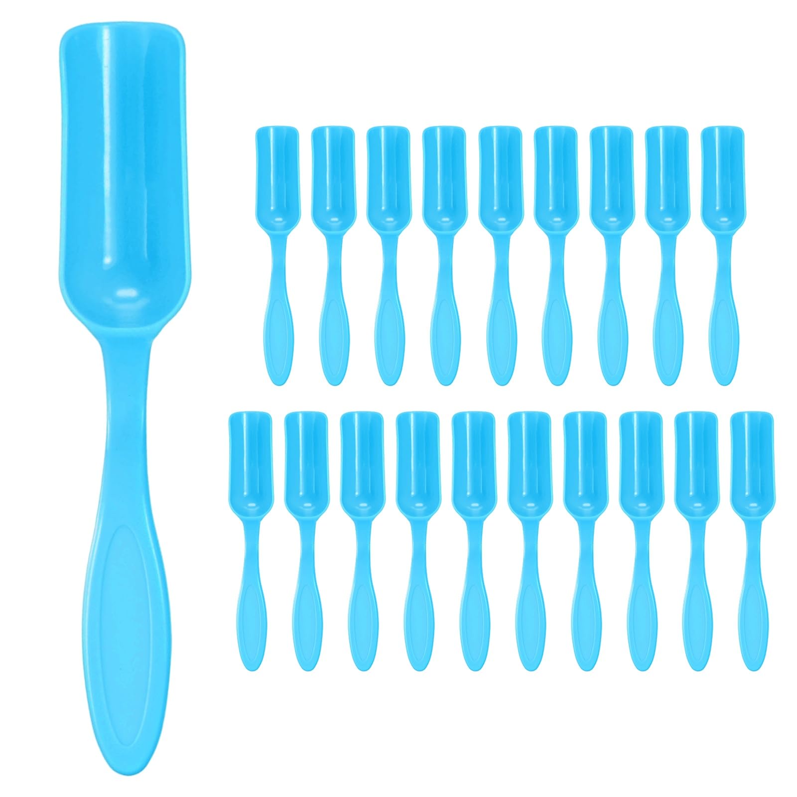 M METERXITY 20-Pack Mini Gardening Shovel Spoons Plastic, Blue
