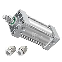 Vista 1 de Diámetro del cilindro neumático de aire de aleación de aluminio: 1 1/4 pulgadas (1.260 in), carrera: 4 pulgadas (3.937 in), vástago de pistón