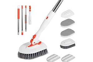 3-in-1 Tile Tub Scrubber: Extendable Cleaning Solution for Floors, Walls, and Showers