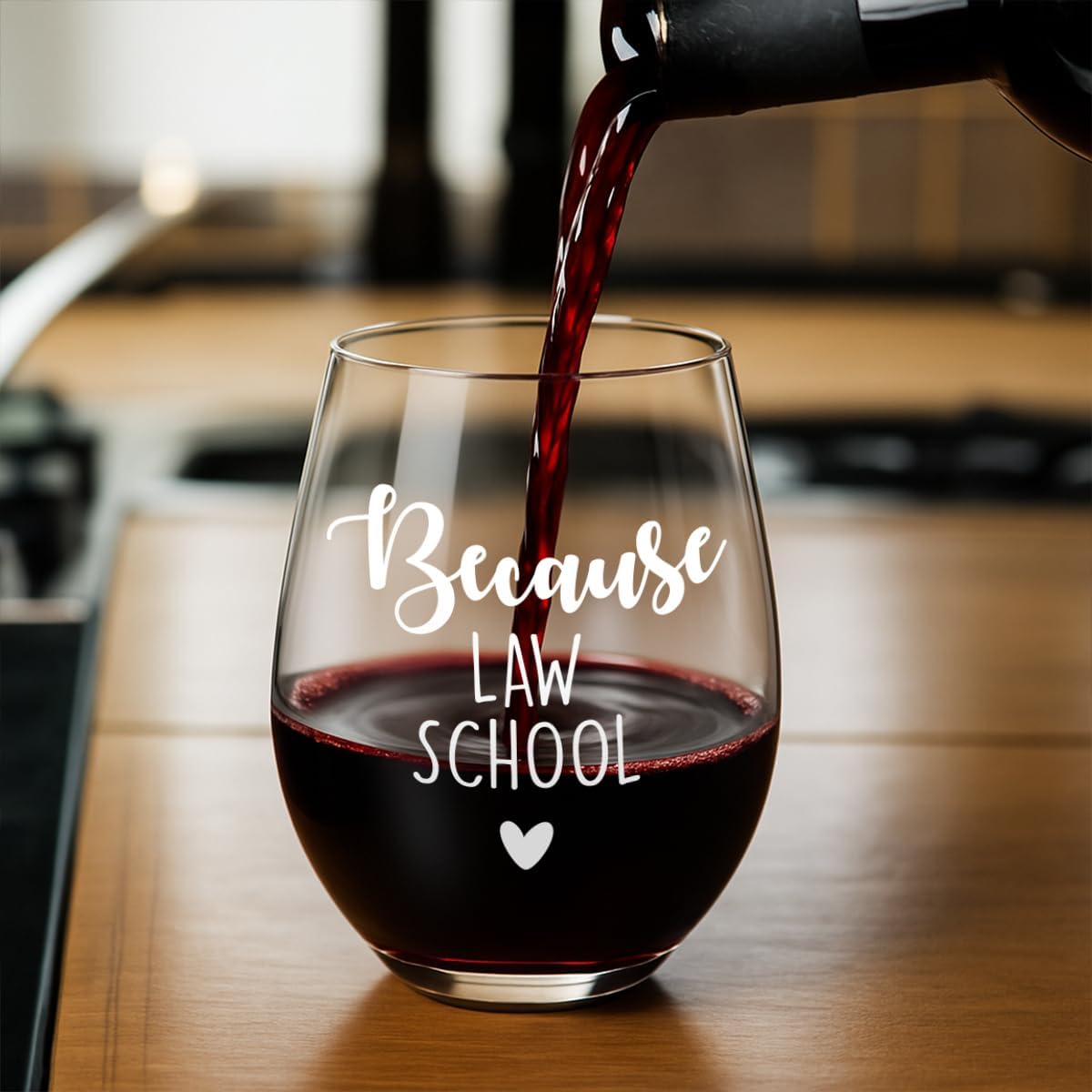 Lawyer Gifts for Women,Future Lawyer,Because Law Stemless Wine Glass, Graduation Gifts for Law Students, New Grad, Attorney Paralegal,Bar Exam Gift, Birthday Christmas Gift -65 - Image 5