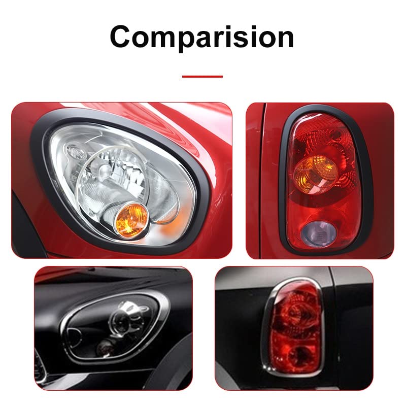 Sourcils de phares et autocollants de feux pour Mini Cooper - 3