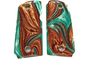 Copper & Turquoise Pearl Kimber Micro 9 Grips