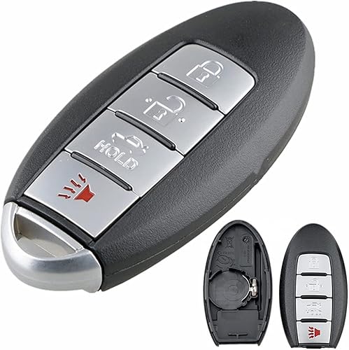 Funda para llave remota de 4 botones para Nissan Murano 350Z 370Z GT-R Sentra Rogue Altima Maxima Versa Infiniti g35 qx56 fx35 q50 g37 m35 qx60 i35