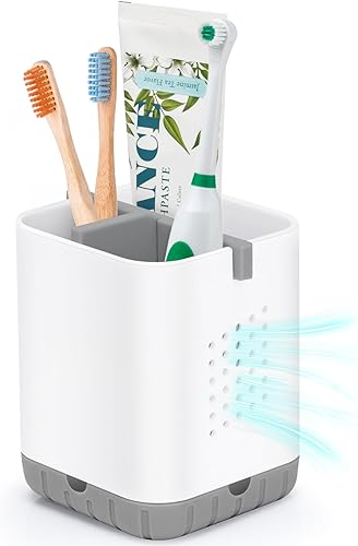 Boperzi Portacepillos de dientes para baños, soporte desmontable para cepillos de dientes eléctrico, soporte para cepillos de dientes para niños,