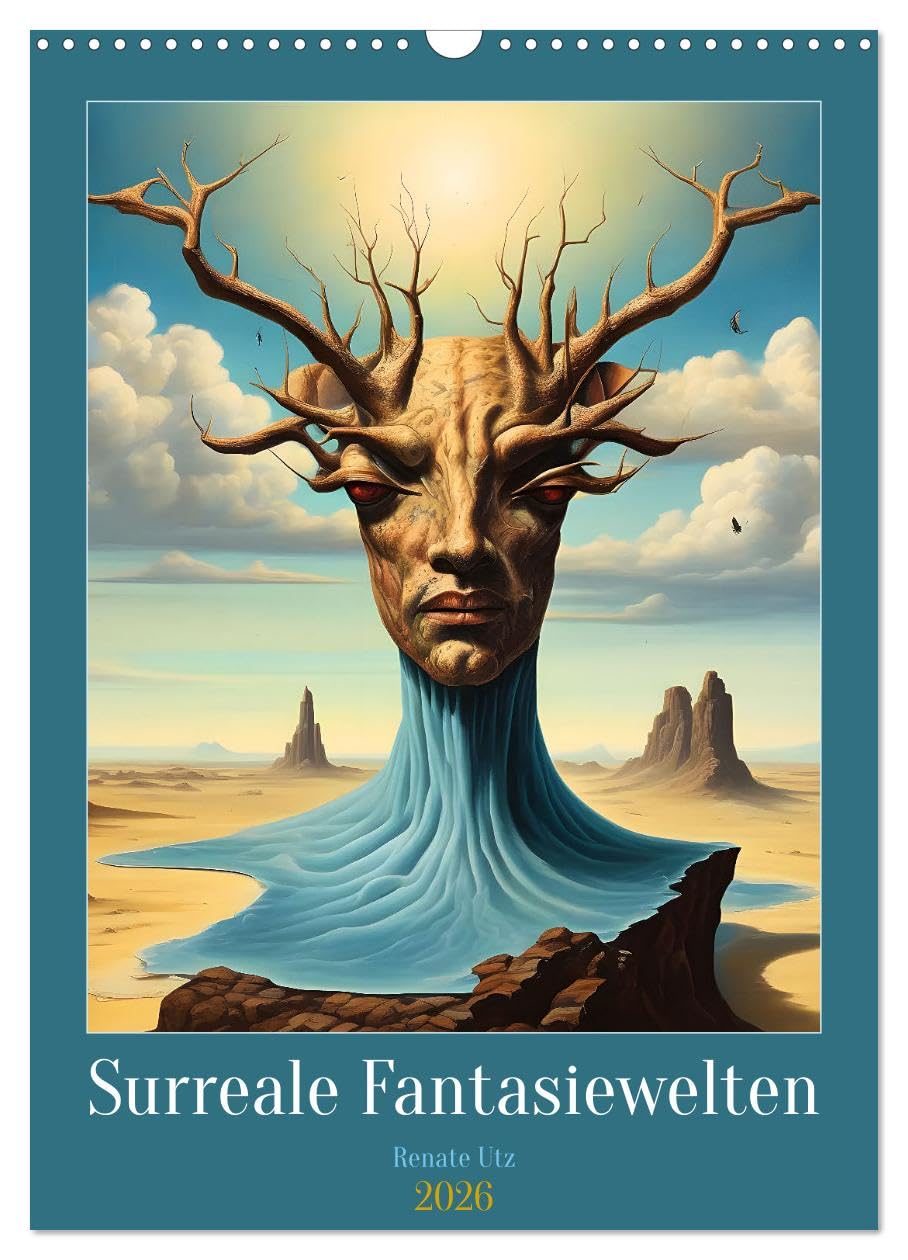 Surreal fantasy worlds UK-Version (Wall Calendar 2026 DIN A3 Portrait), CALVENDO 12 Month Wall Calendar