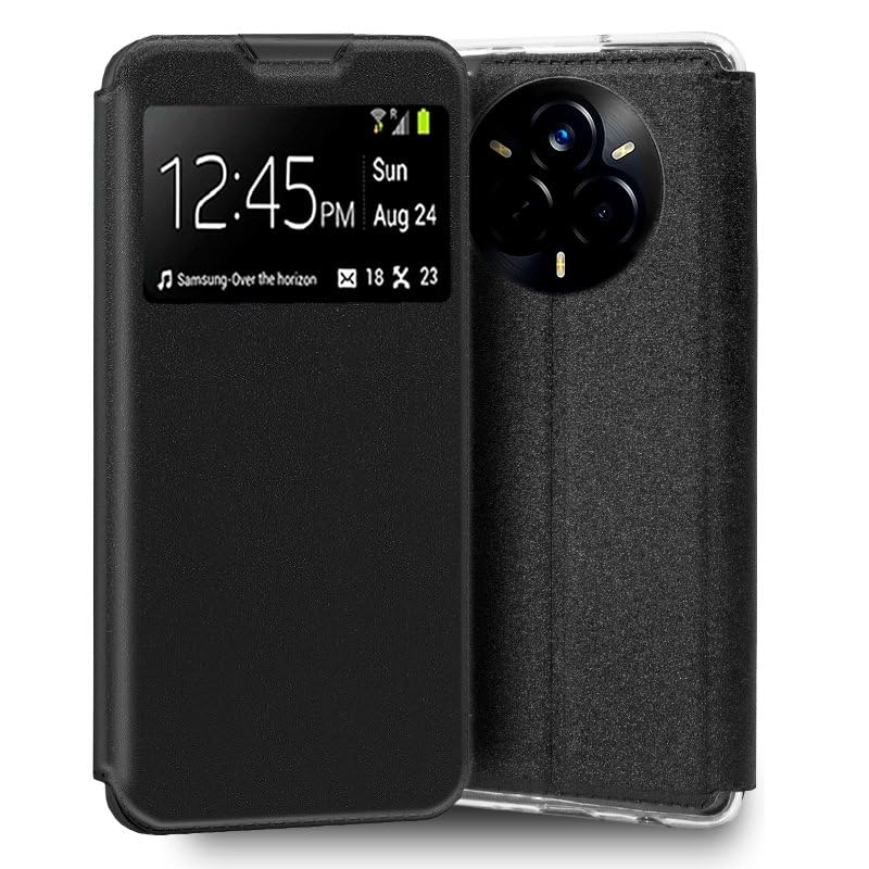 Cool Flip Cover for Realme 14 Pro 5G Smooth Black