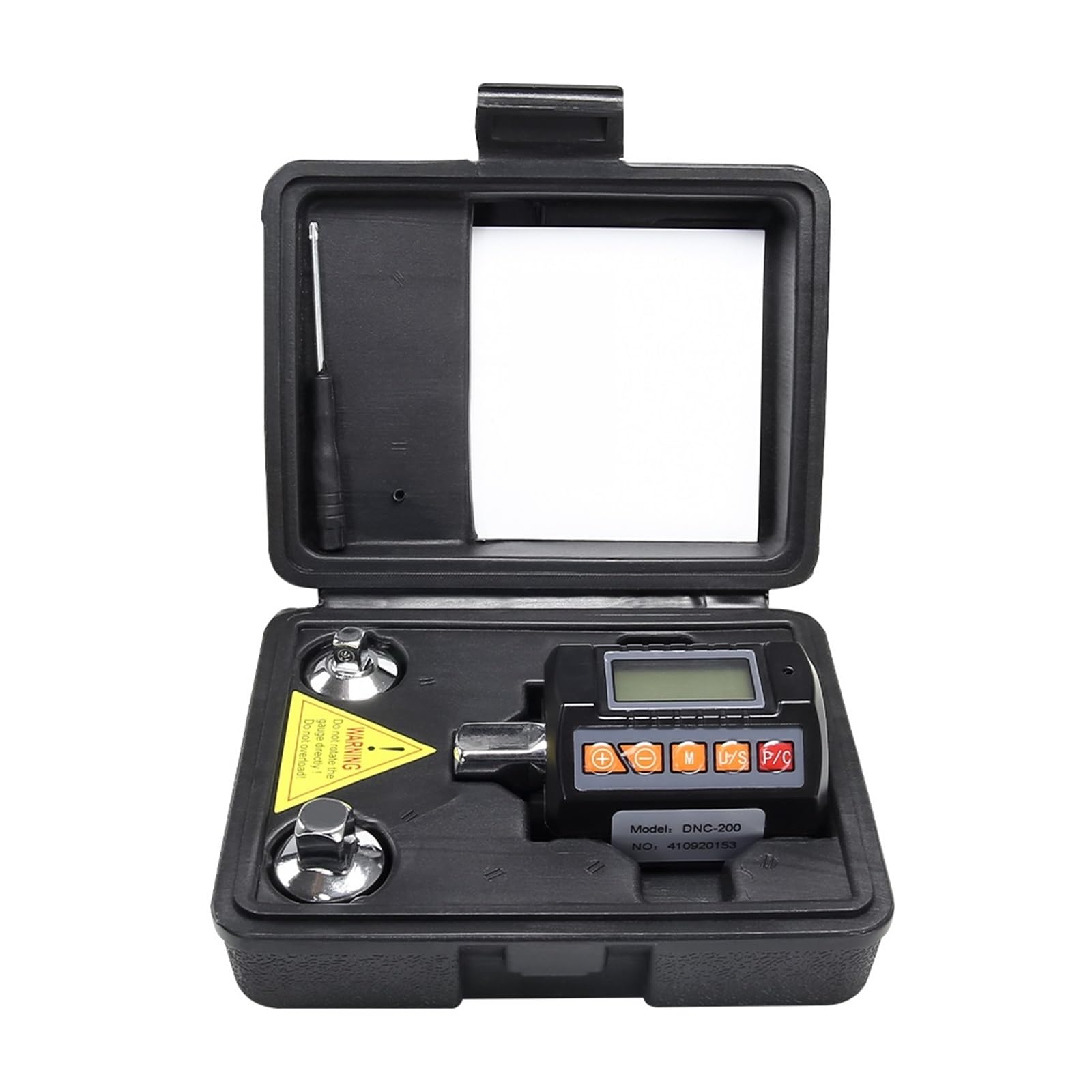 Misuratore di coppia digitale 1/2 regolabile for riparazione auto di biciclette Adattatore di coppia digitale Misuratore di coppia elettronico Utensili manuali(13.5-135Nm)