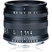 AstrHori 50mm F2.0 Large Aperture Full Frame Manual Prime Lens with Blur Effect & Filter Slot Compatible with Fuji Fujifilm X-Mount Mirrorless Camera X-T100,X-S10,X-A1,X-A3,X-A5,X-A20,X-M1Black