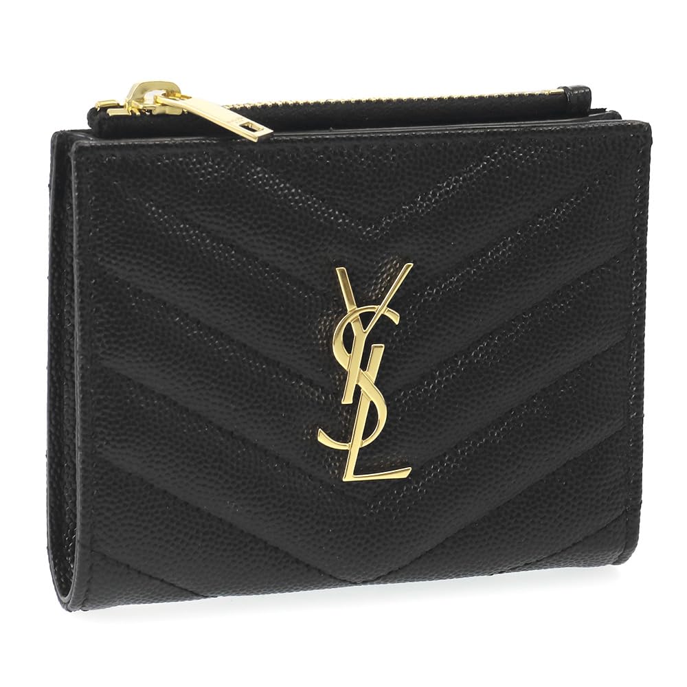 極美品✨サンローラン 長財布 レザー Vステッチ キルティング 黒 極美✨付属完備✨サンローラン 長財布 レザー Vステッチ