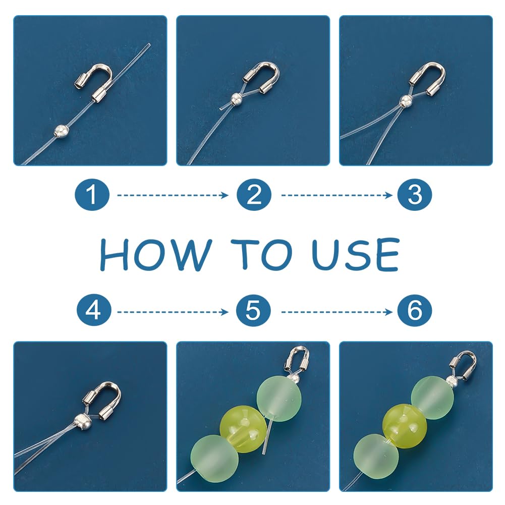 200 Protezioni A U Per Cavi In Acciaio Inossidabile - Per Collane, Bracciali E Gioielli - Foto 6