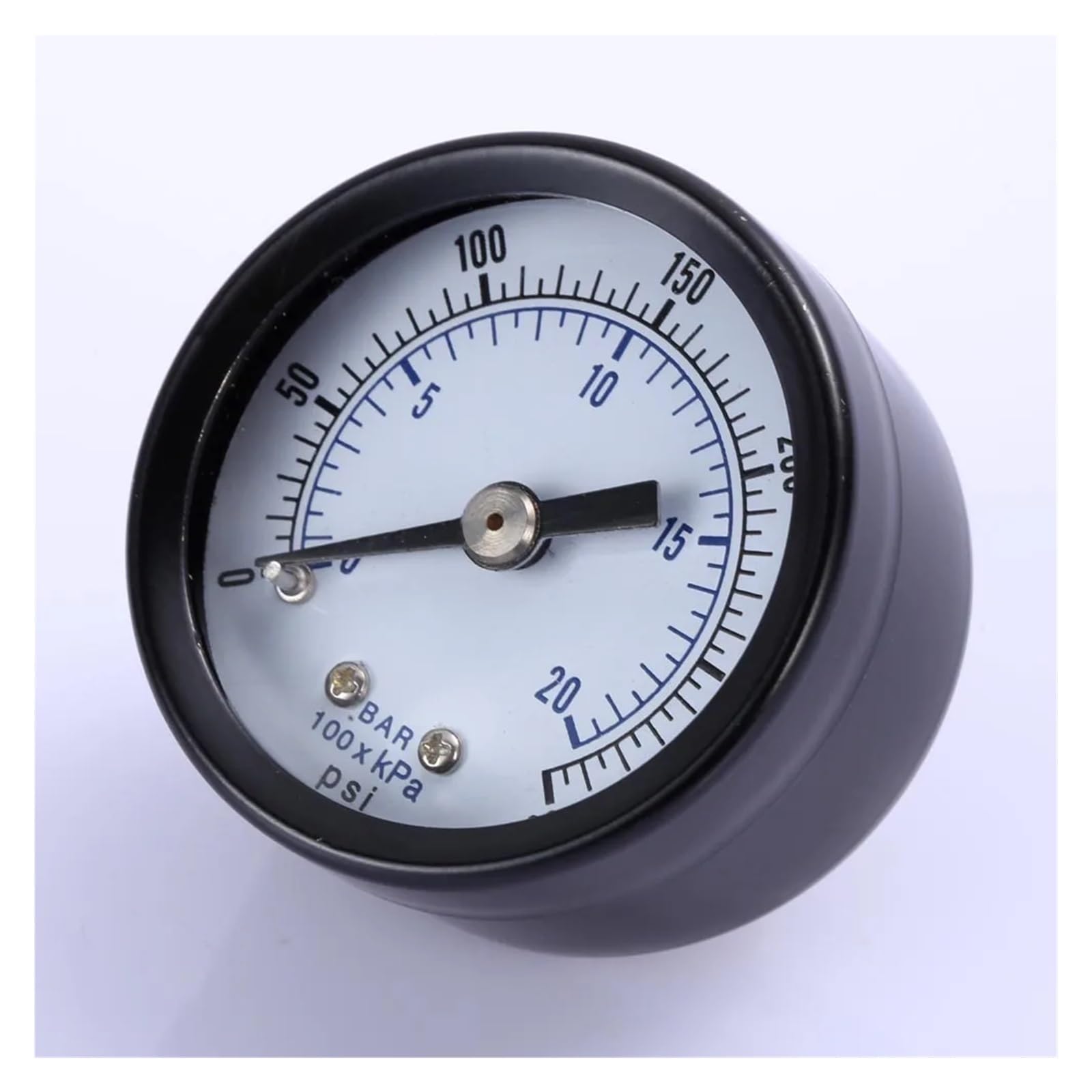 Manómetro de presión， Manómetro de presión for compresor de Aire de Doble Escala, Pantalla analógica, 0-20 Bar, 0-300 PSI, Esfera de 1,9 Pulgadas
