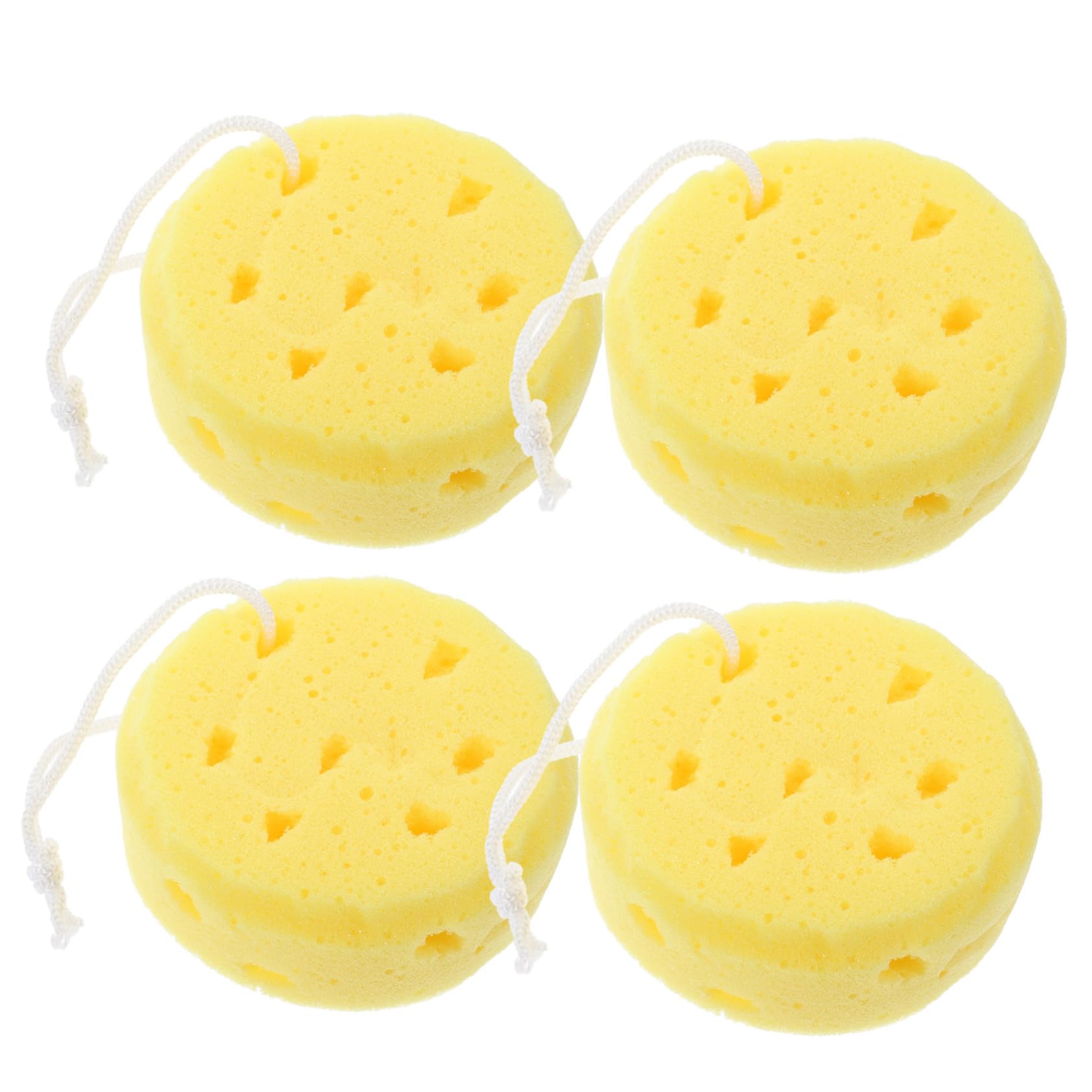 Beaupretty 16piezas Esponja De Baño Para Esponja Corporal y Exfoliante Para Hombre y Mujer Diseño De Caras Para Limpieza y Cuidado Piel