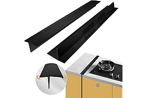 Black Stainless Steel Stove Trim Kit with Adjustable Length (13.8"-27.6")