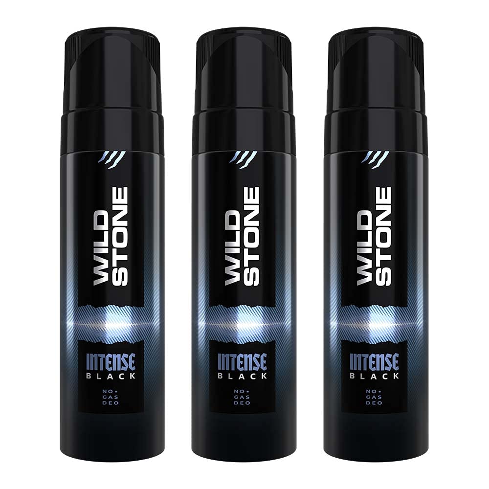 Wild Stone Intense Black No Gas Deodorants Spray for Men Combo Pack of 3 (120ml each)-image-12