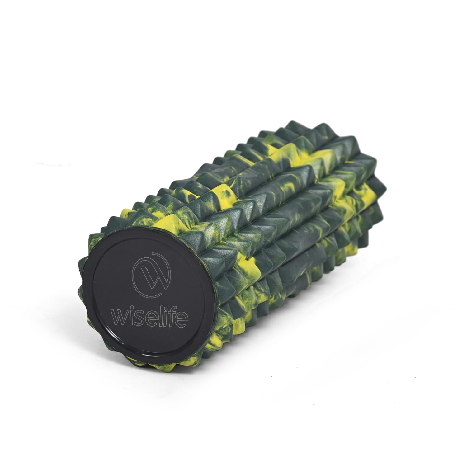 Wiselife Eco-Friendly Grid Foam Roller | Premium Eva Foam | Light Weight & Travel-Friendly Foam Roller for Relieve Muscle Tightness, Soreness & Inflammation (Green Yellow)