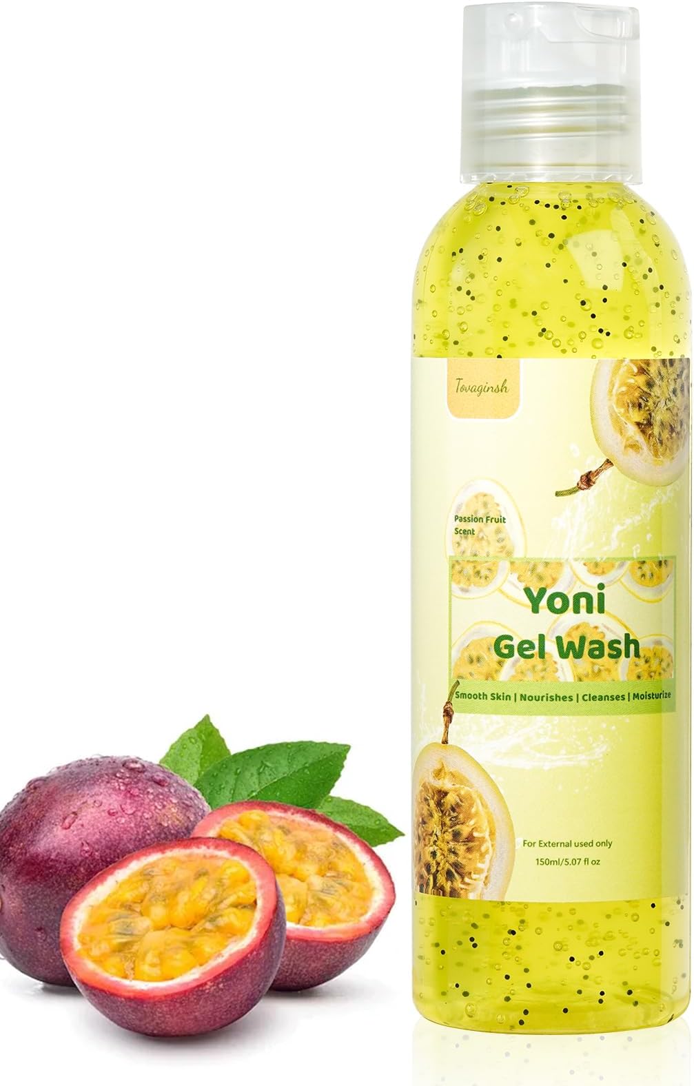 Yoni Wash Femenine Wash for Women pH Balanced, Yoni Cream for Hygiene Feminine, Natural Organic Passion Fruit Juice Body Wash