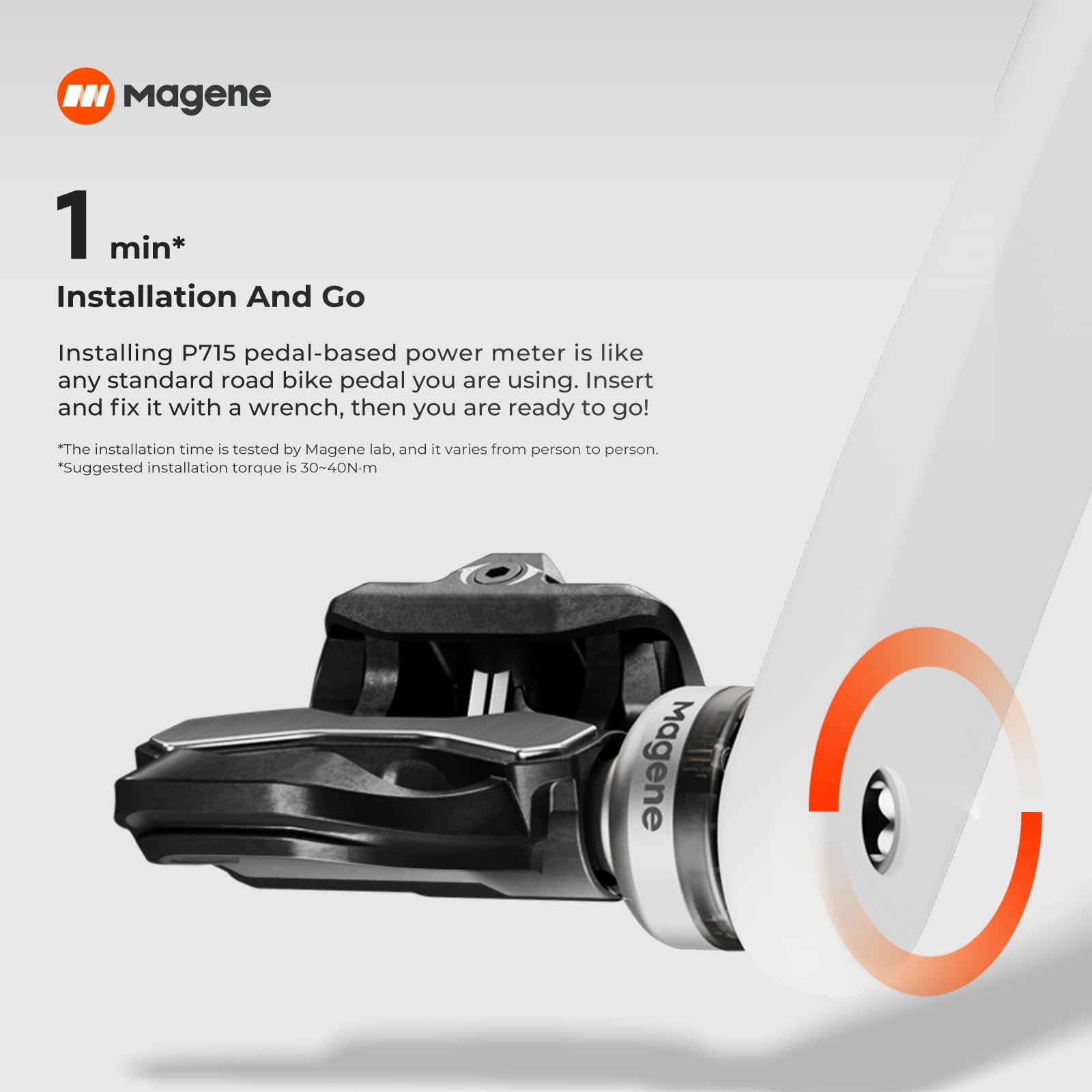 Magnee P705 P705パワーメーター付きビンディングペダル Magnee P705 P705パワーメーター付きビンディングペダル
