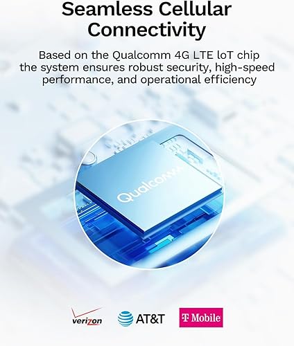 Miniatura 7 de LongPlus Cámara de seguridad sin WiFi, cámara de seguridad celular 4G LTE con tarjeta SIM, cámara solar 2K inalámbrica para exteriores, vista de