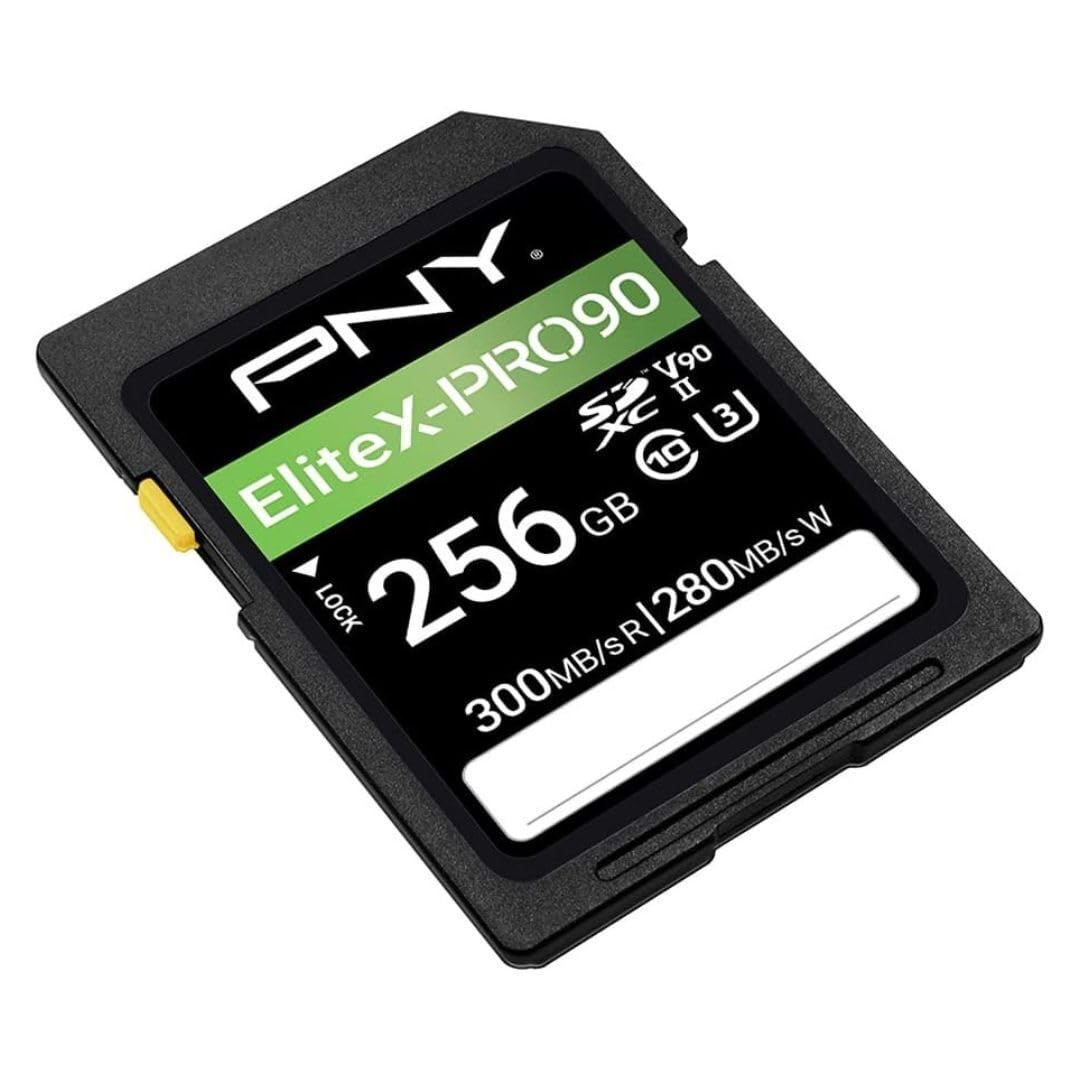 PNY 256GB EliteX-PRO 90 Klasse 10 U3 V90 UHS-II SD Flash Speicherkarte