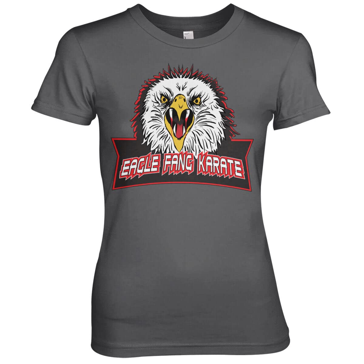 Officially Licensed Eagle Fang Karate Women T-Shirt (Dark Grey), Small