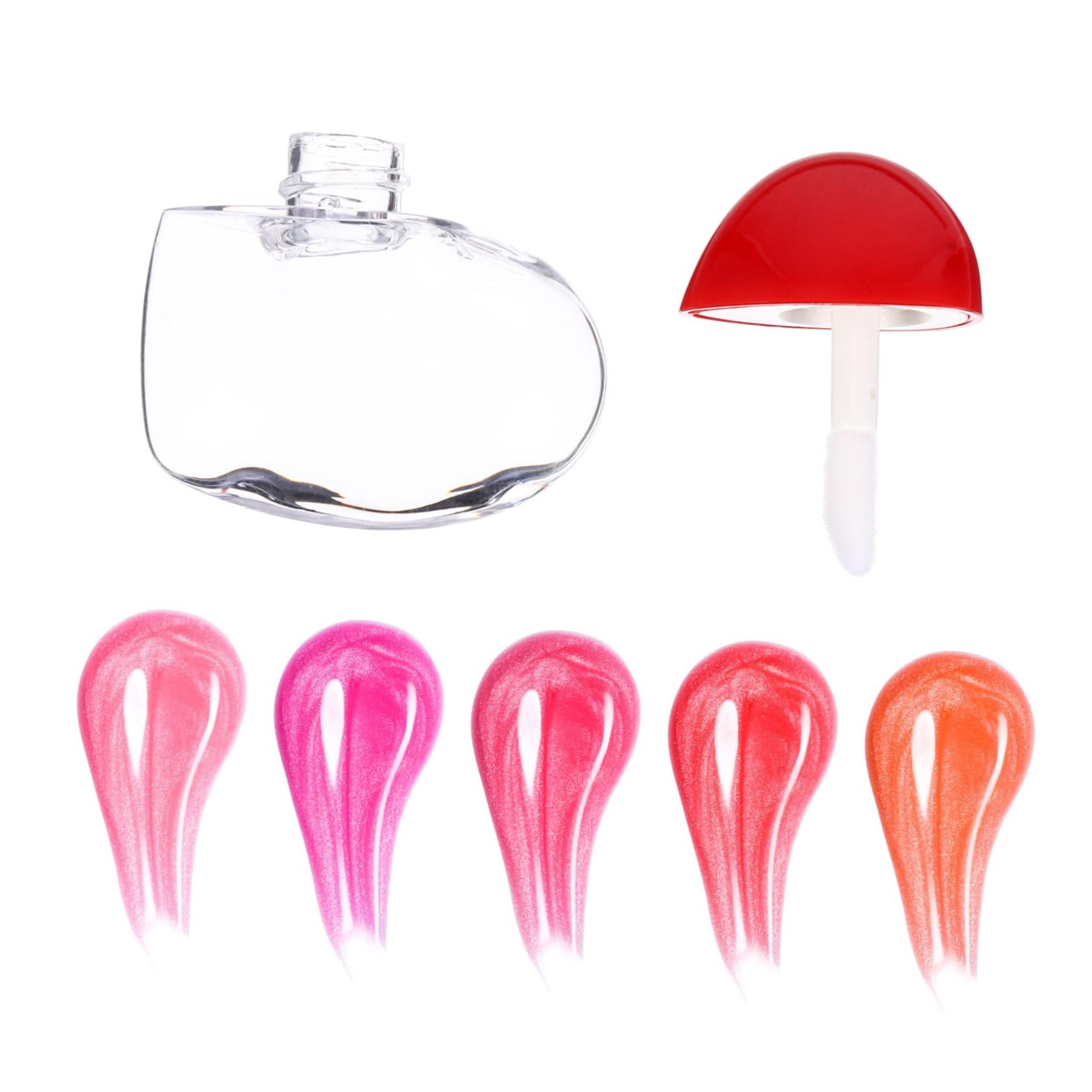 DOITOOL 60stücke Herzförmige Lip Gloss Tube Leere Lippenbalsam Flaschen Für Kreative Lippenpflege Und Individuelle Kosmetikgestaltung