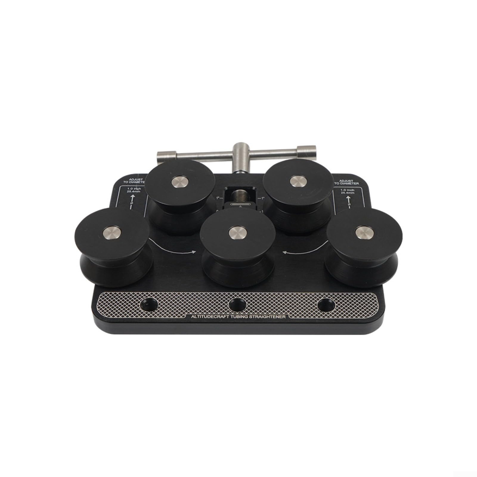Raddrizzatore manuale per tubi in alluminio rame | Tubo in alluminio da 3/16 a 1 pollice, per linee dei freni, funziona con rame, rullo manuale portatile per garage officina