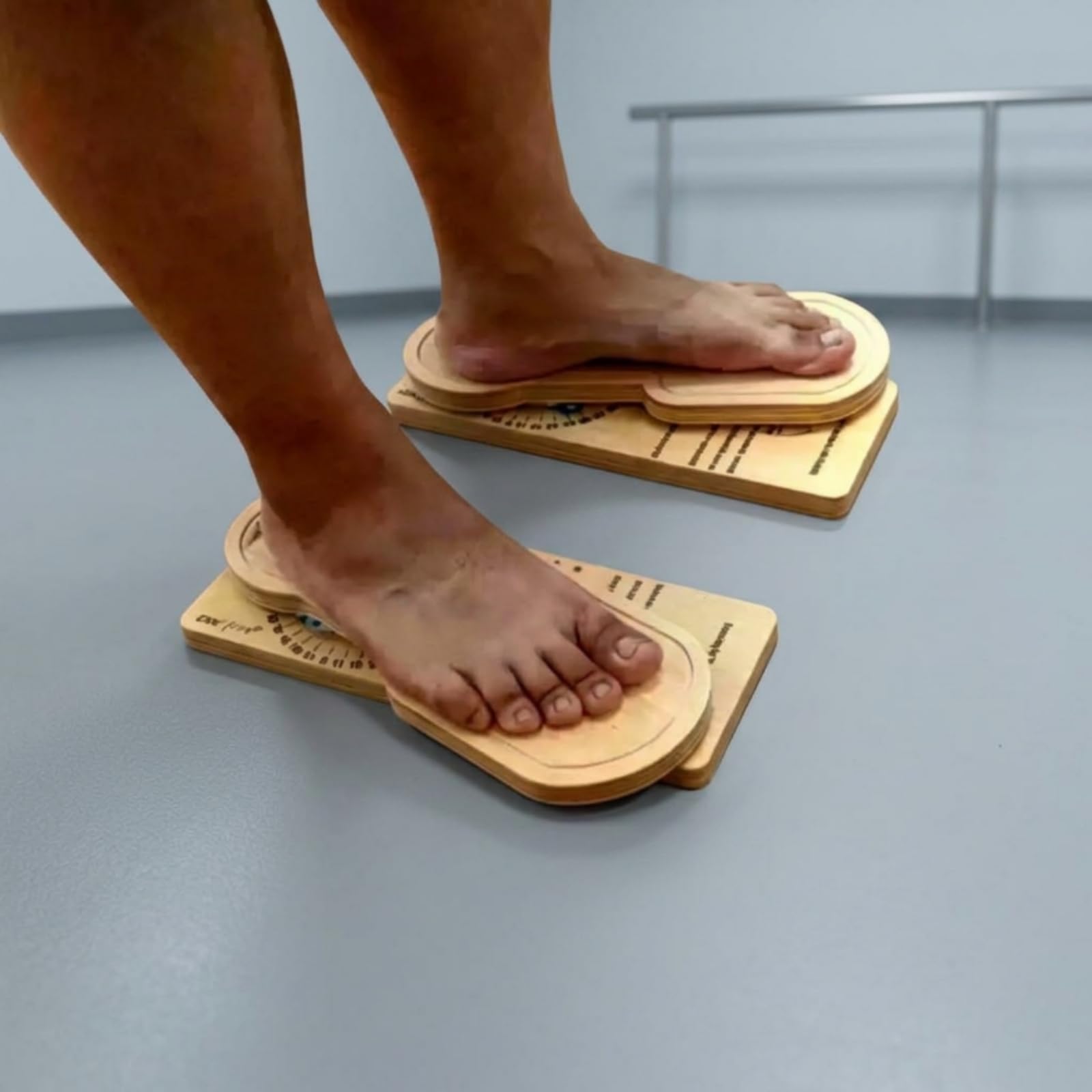 Baoblaze Entrenador de Arco Plantar Tabla de Pie Tablero de Equilibrio de Madera con Diseño Ergonómico para Alineación Correcta del Pie Adecuado para Rutinas