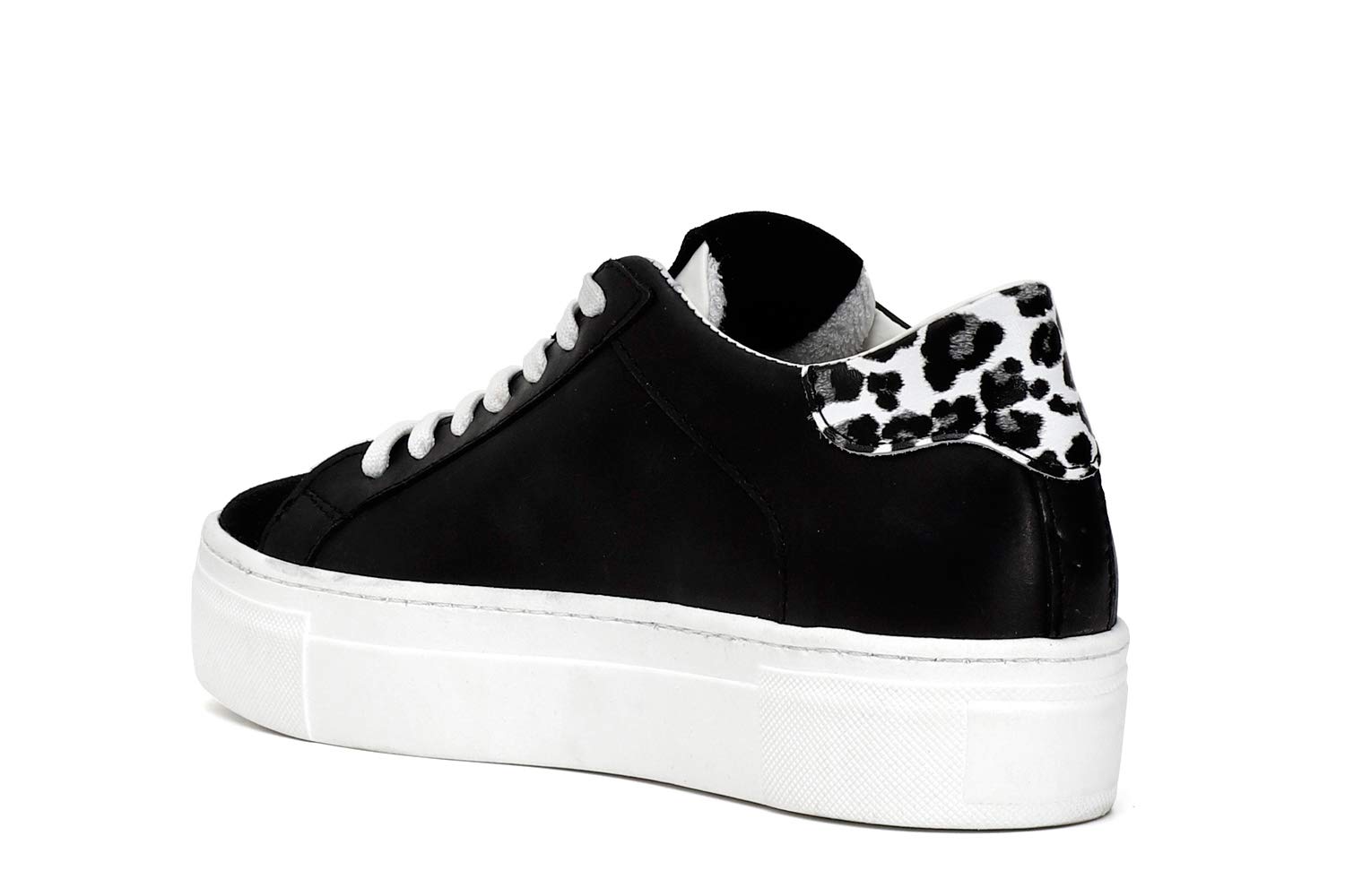 DF146 Bianco Scarpa Donna Cafenoir Sneaker Ginnica maculato con Borchie