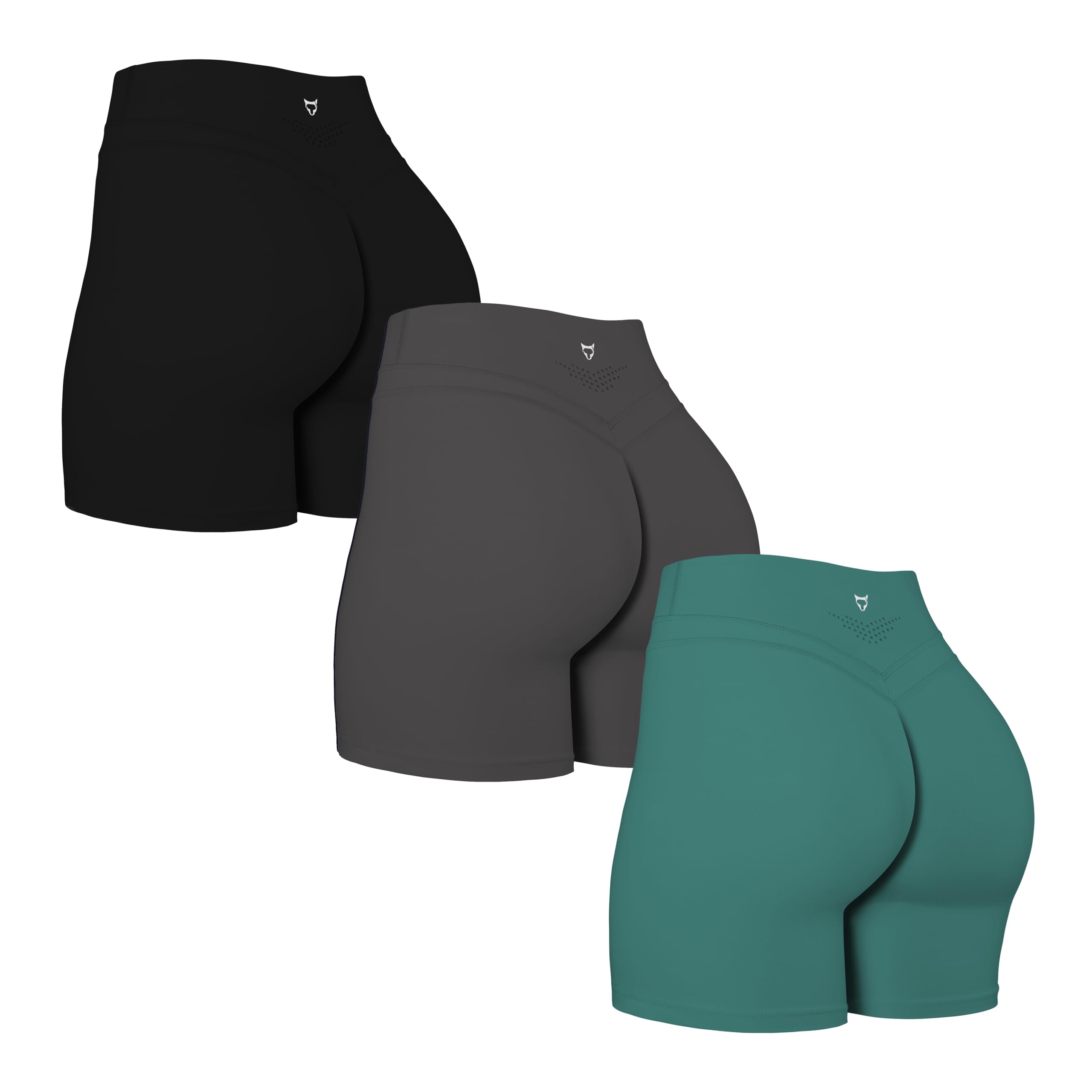 TomTiger Women's Yoga Biker Shorts，No Front Seam Workout Shorts 5"/6"