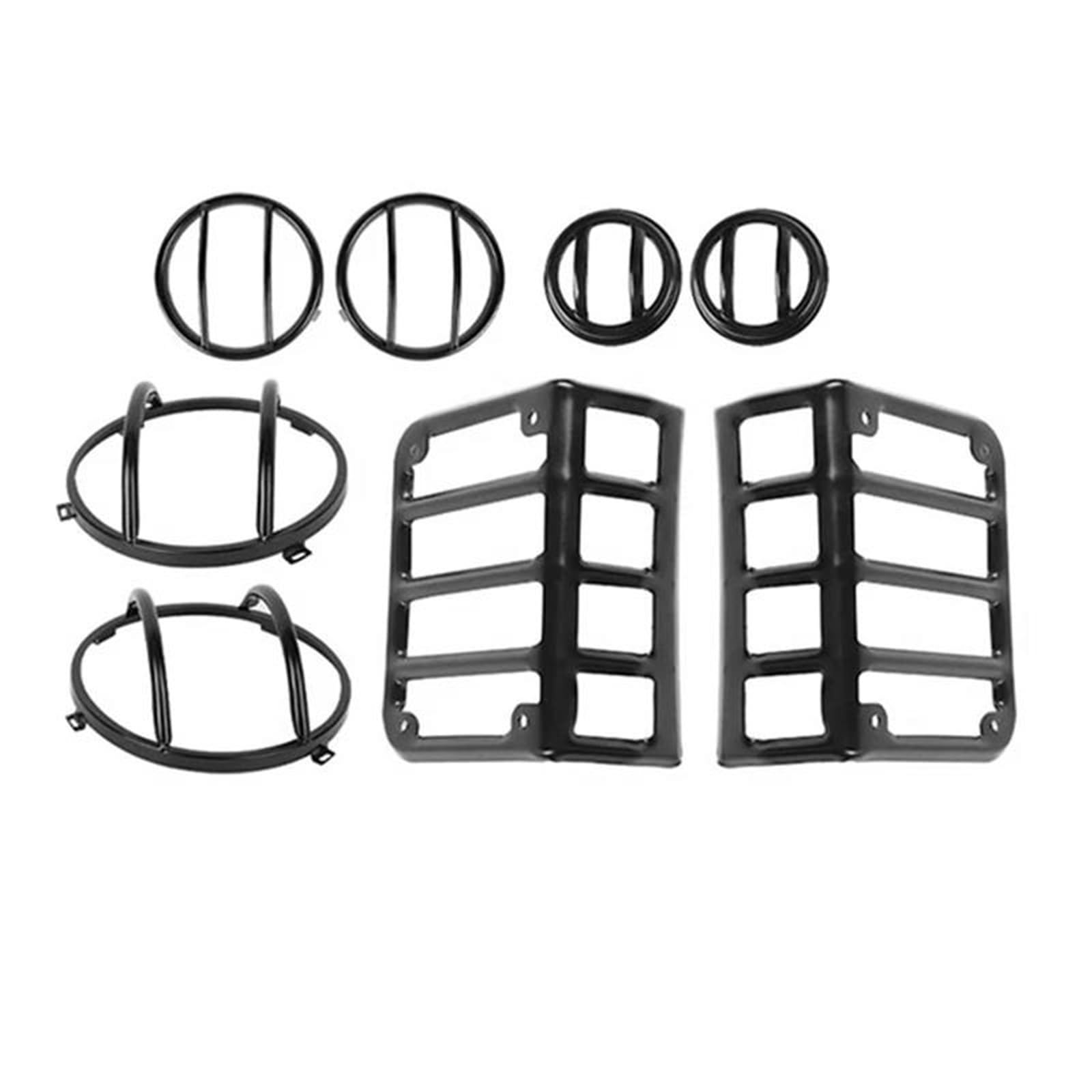 Accesorios cubierta protectora Jeep Wrangler JK 2007-2017 de diseño metálico premium 5