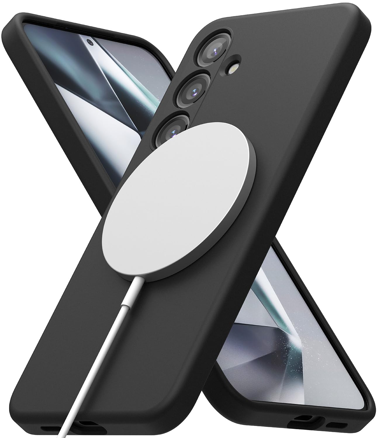 Ringke Silicone Magnetic Compatible with Samsung Galaxy S24 Case Cover Powerful Magnet 3-Layer Liquid Silicone Long Lasting Silky Feel Anti-Fingerprint Samsung S24 Back Cover - Black (B0CQ6C8PRC) Amazon Price History, Amazon Price Tracker