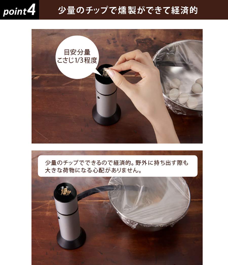 ポータブル燻製器 　（約3～10分）で本格的な スモーク風味 楽天市場】燻製器 燻製機 スモーク風味 冷燻 バーベキューなどに