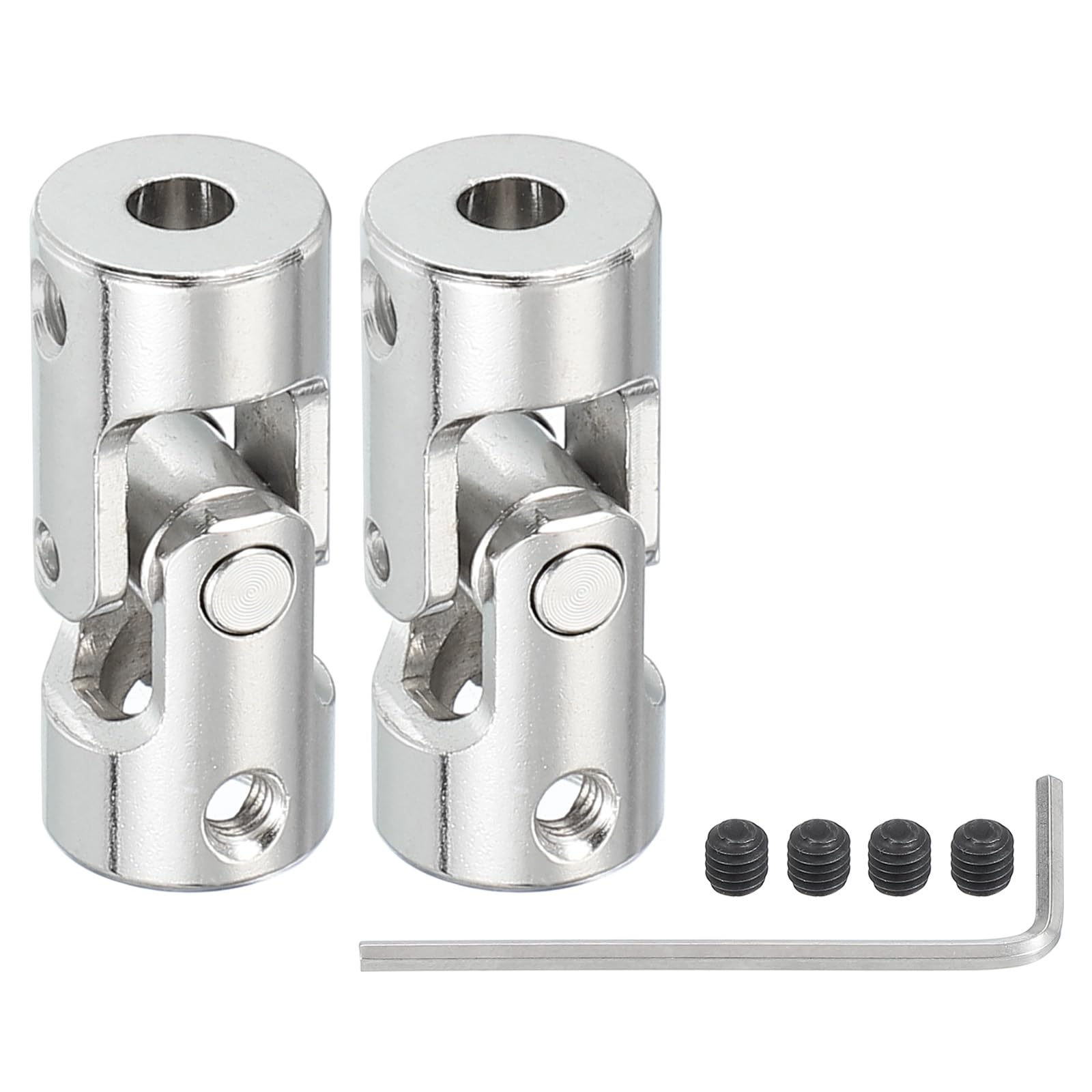 PATIKIL Acoplador de Junta Universal 5mm a 8mm Diámetro Interno, 2 Piezas para Motores y Robots