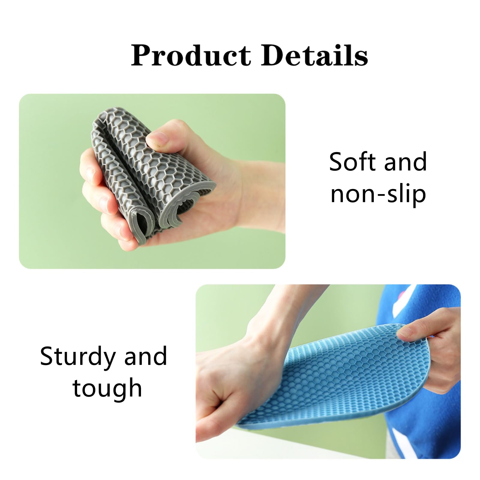 Bird Foraging Toys Puzzle,2 PCS Parrot Foraging Toys Soft Bird Foraging Mat Silicone Bird Slow Feeder Mats Parrot Cage Accessories Foraging Toys for Birds,Parakeet, Cockatiel, African Grey, Conure - image 4