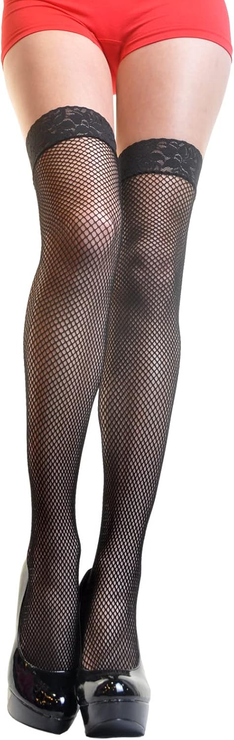 Angelina Women's Thigh-Highs with Lace Top