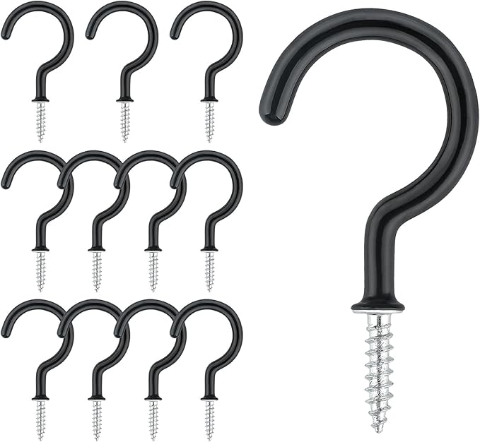 20 Stück Edelstahl Schraubhaken - 2,75 Zoll Deckenhaken Gold