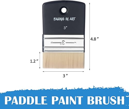 Miniatura 2 de Falling in Art Pincel plano de paleta para pintura al óleo y acrílicas, 3 pulgadas