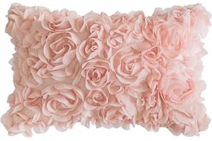 MIULEE Flower Pillows: 3D Stereo Rose Pillow Covers for Style and Comfort