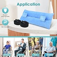 Vista 6 de Correas de seguridad para cinturón de seguridad para silla de ruedas, arnés de pecho para silla de ruedas para adultos, cinturón de seguridad