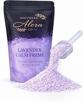 Laundry Scent Booster Powder Long Lasting Luxury Laundry Fragrance Booster, Natural Fabric Freshener, HE Washer Safe Lavender Calm Fresh
