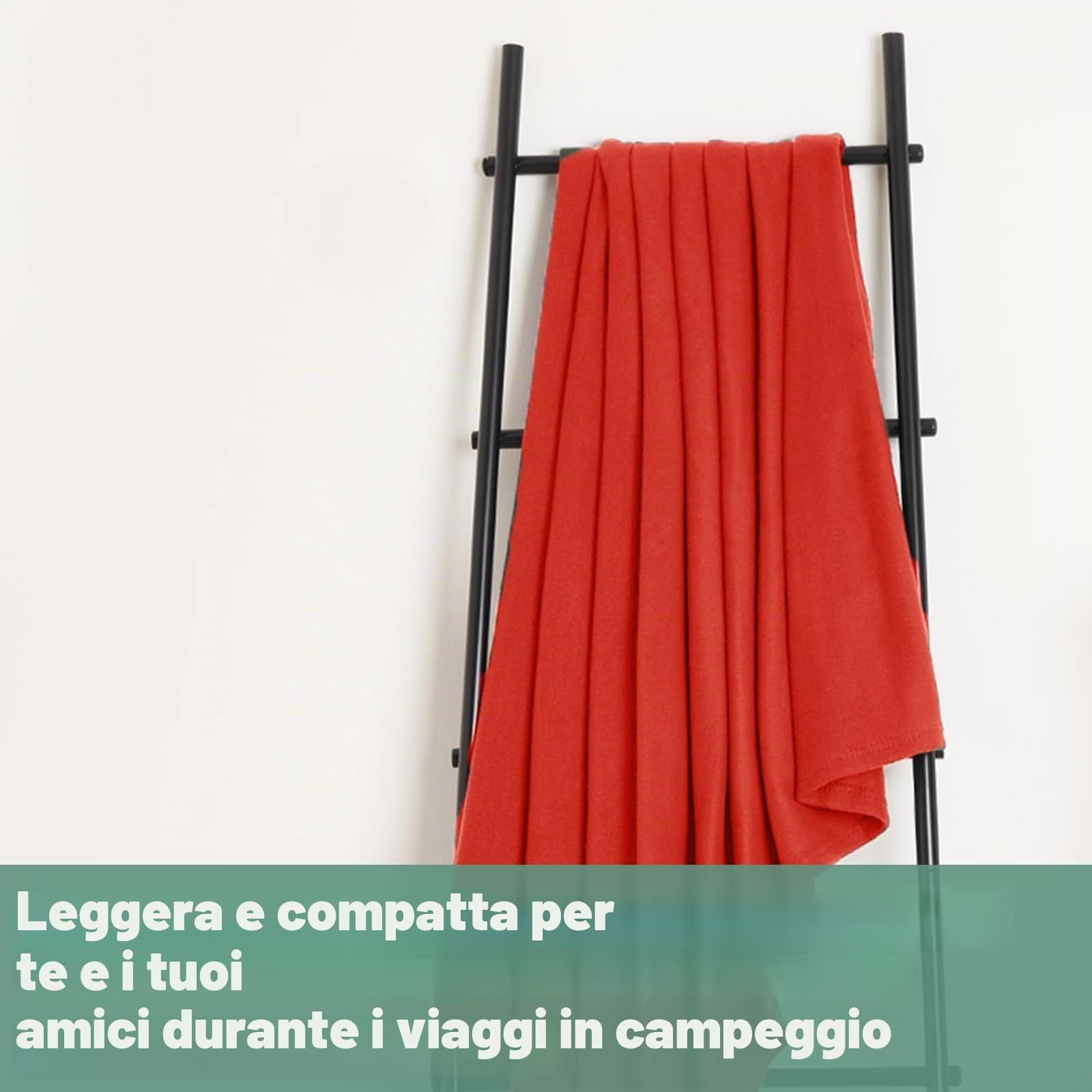 Dreamscene morbido copriletto coperta Tinta Unita Rosso rosso – 120 x 150 cm