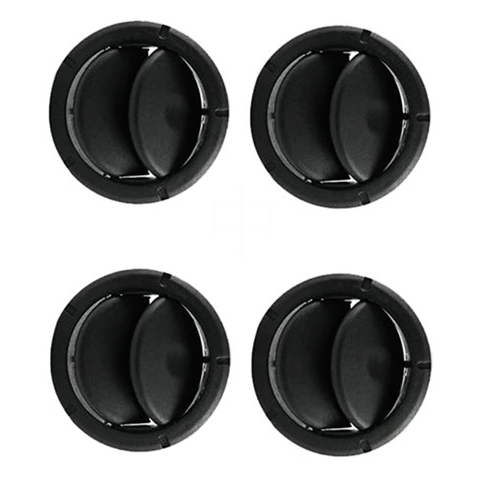 Griglia di copertura per bocchetta aria condizionata Per Vauxhall, Per Opel, Per Movano B 2010-2024, 4 pezzi (codice OE: 8200212480, 8200464605) Griglia ventilazione auto(Black)